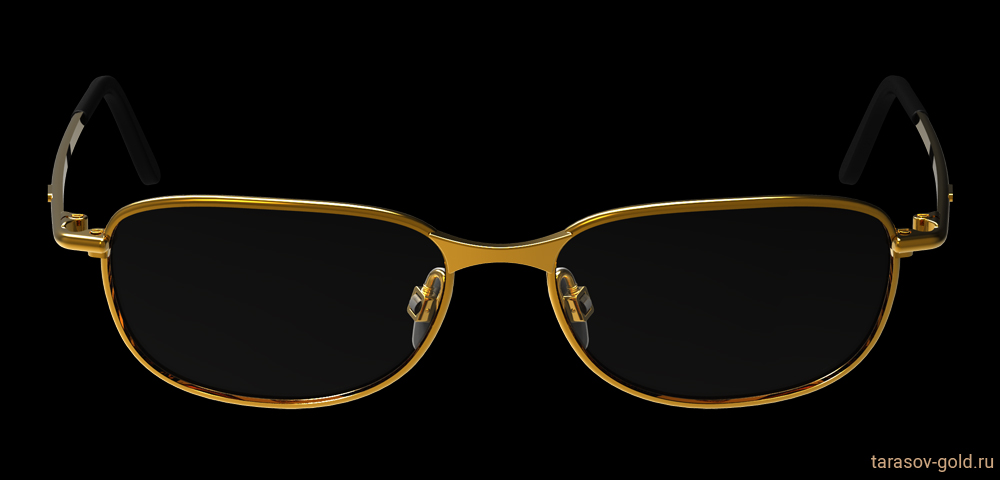 Мужские золотые очки, мужские очки из золота, очки золотые мужские PROCURATOR-01