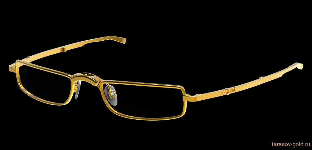 Мужские складные очки из золота Max IV-01 по индивидуальному заказу