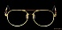 Золотые солнцезащитные очки PILOT 01S  от Первого ателье Сергея Тарасова